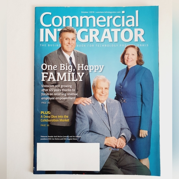 Commercial Integrator Magazine October, 2019 - Vistacom One Big, Happy Family - Picture 1 of 2